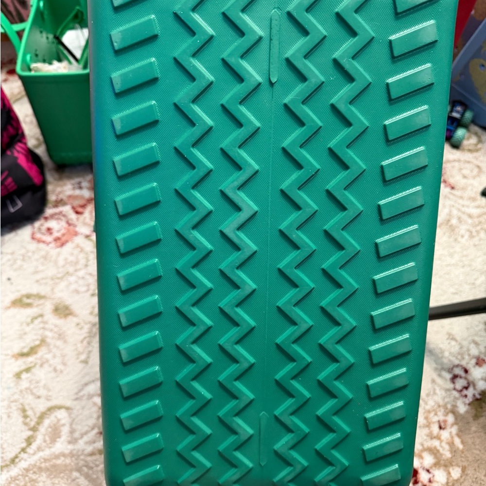 Teal shamrock Bogg Bag Tote - Picture 5 of 10